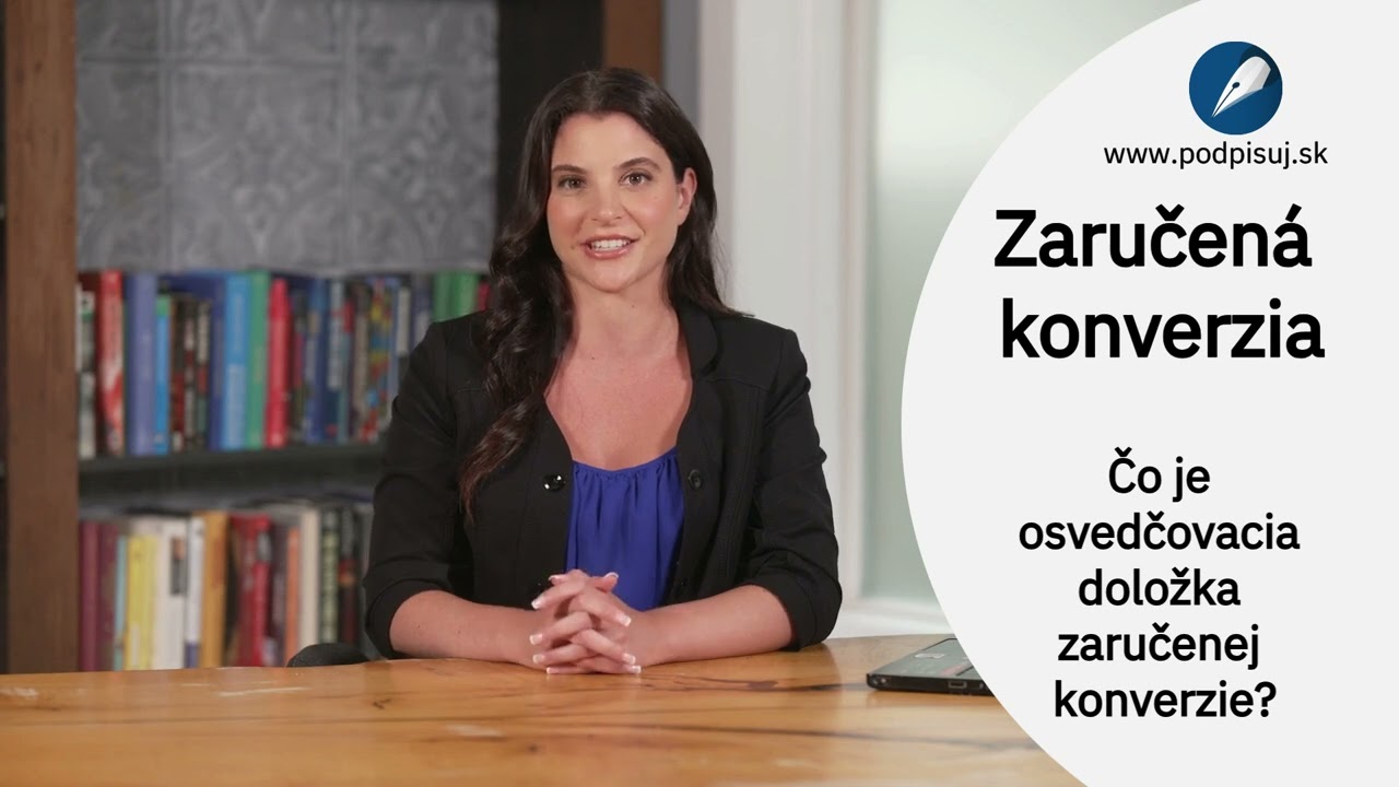 Čo je osvedčovacia doložka Zaručenej konverzie