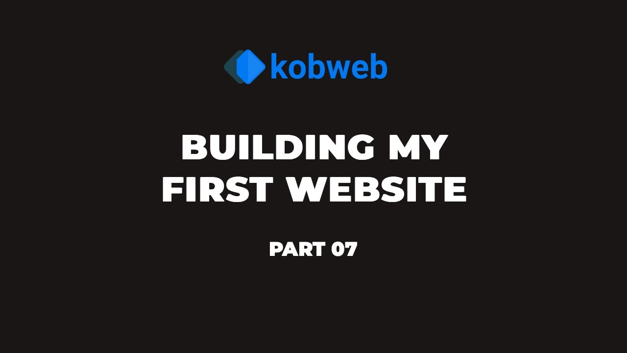 Building My First Website Using Kobweb - Part 07