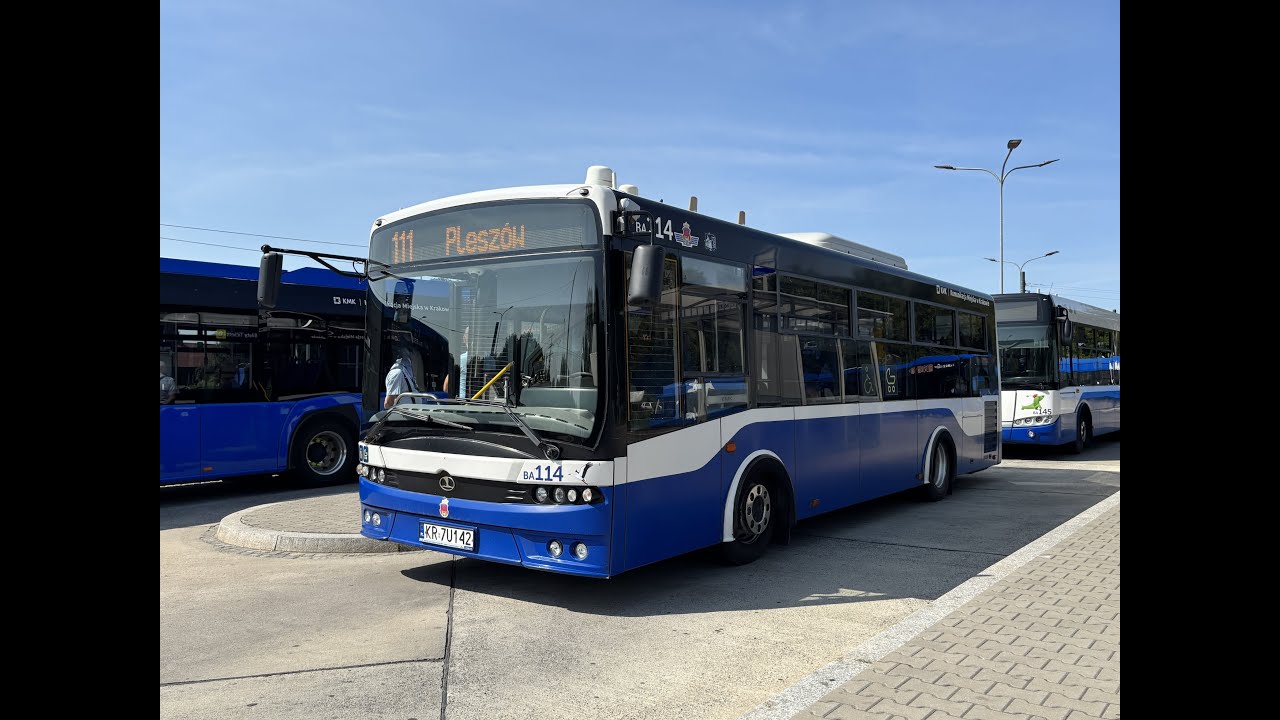 Autosan Sancity M09LE #BA114 MPK Kraków linia 111 kierunek Pleszów