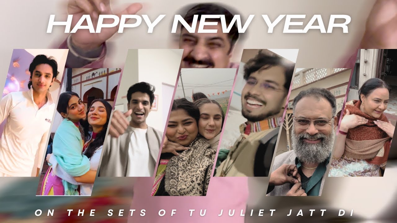 Happy New Year on the sets of Tu Juliet Jatt Di || Gunabi Vlogs