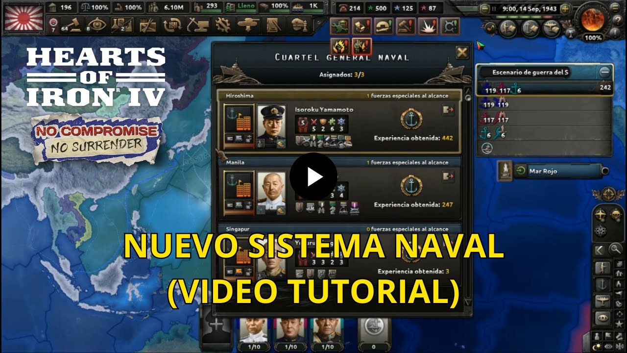 HOI4 Desde Cero (⚓Nuevo Sistema Naval Explicado⚓) Cambios del DLC No Compromise No Surrender #hoi4