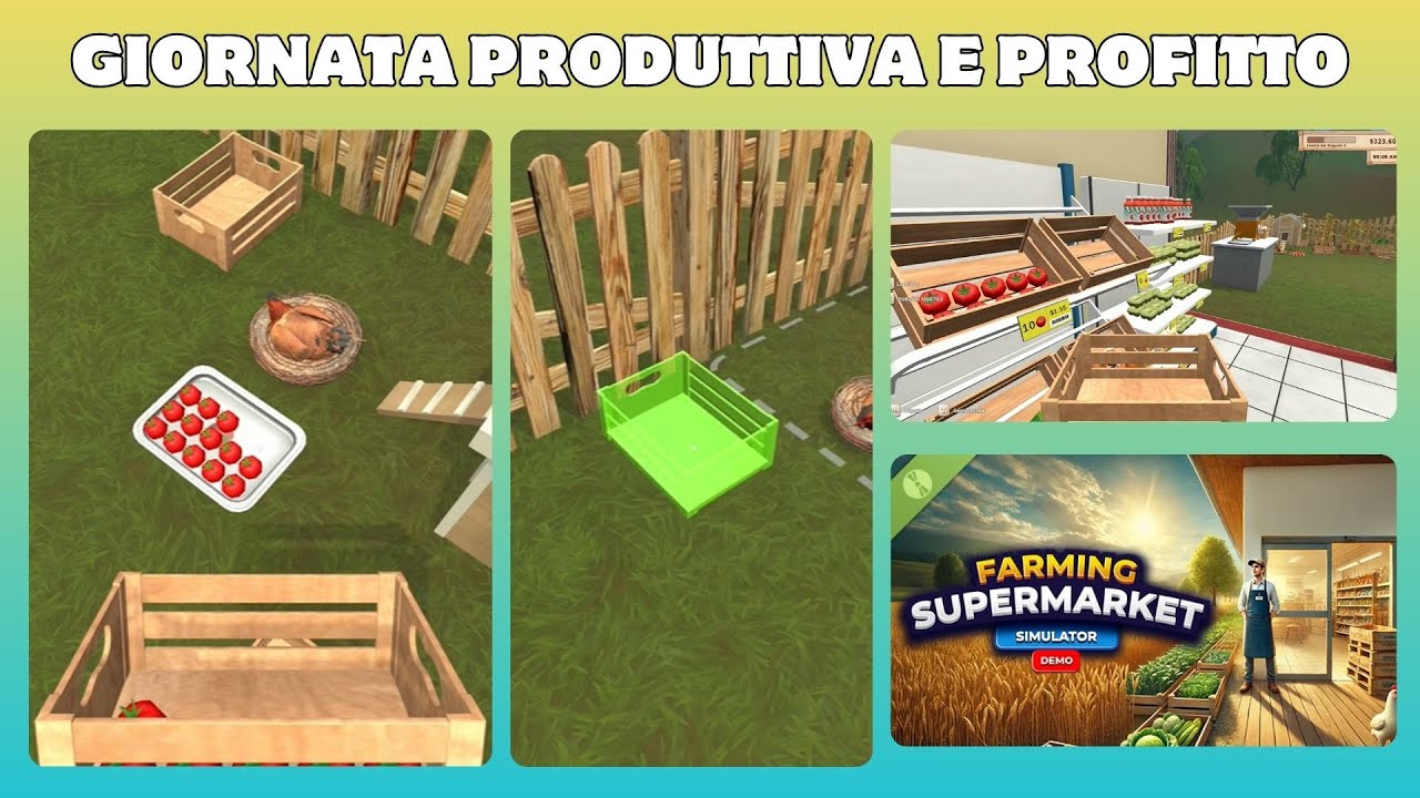 Cosa Succede se Nutro le Galline con Pomodori? 👊 Farming & Supermarket Simulator