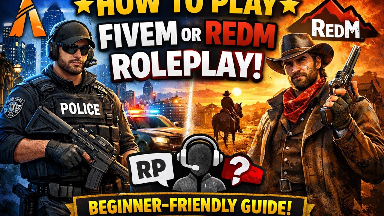 ⭐ How to Play FiveM or RedM Roleplay (Beginner‑Friendly Guide)⭐