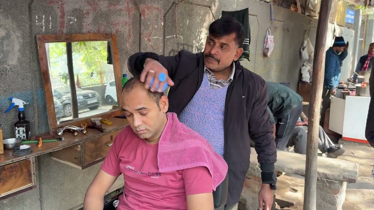 ASMR STRESS RELIEF HEAD MASSAGE FROM DINESH Barber #asmr