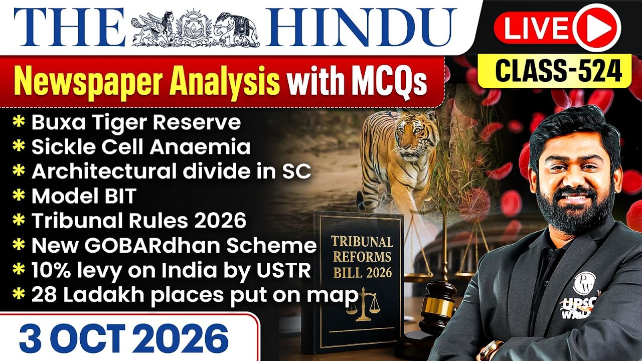 The Hindu Analysis - 3rd October | The Hindu Newspaper Today with MCQs | Aasim Sir