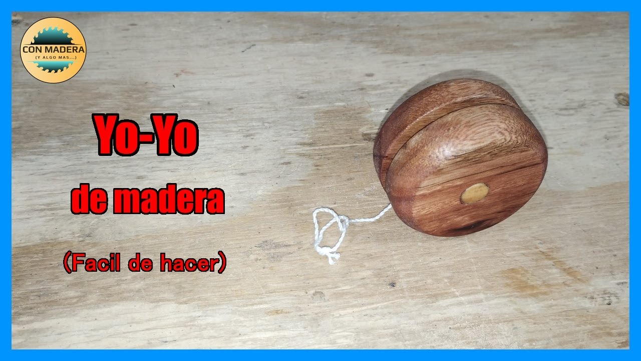 YOYO de madera - Juguete (fácil de hacer) (yo-yo)