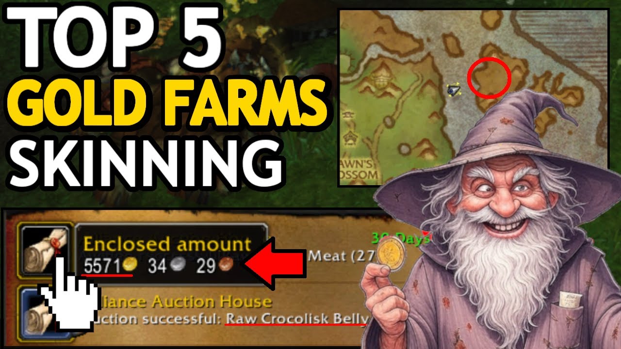 TOP 5 BEST Skinning Gold Farms in Classic MoP WoW!👀EXPLAINED IN UNDER 2 MINUTES [2026]