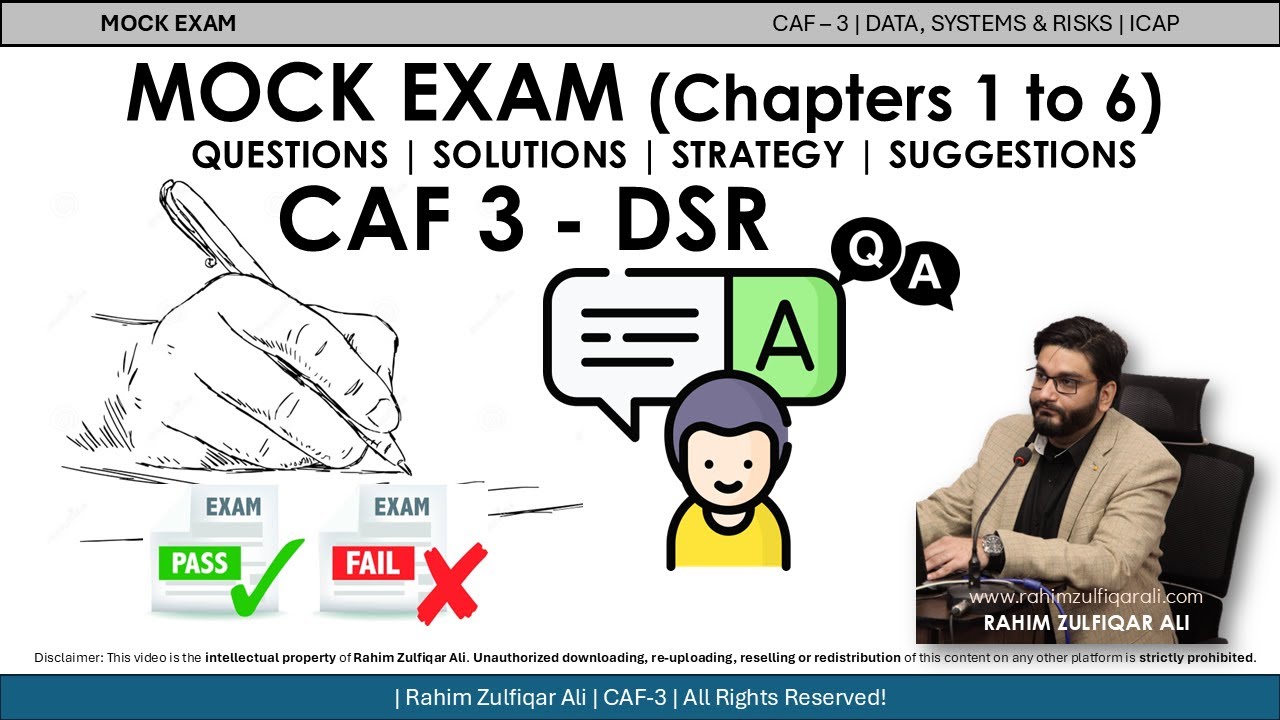 CAF 3 DSR MOCK EXAM - Scenario Questions - Answers | Strategy | Suggestions by Rahim Zulfiqar Ali
