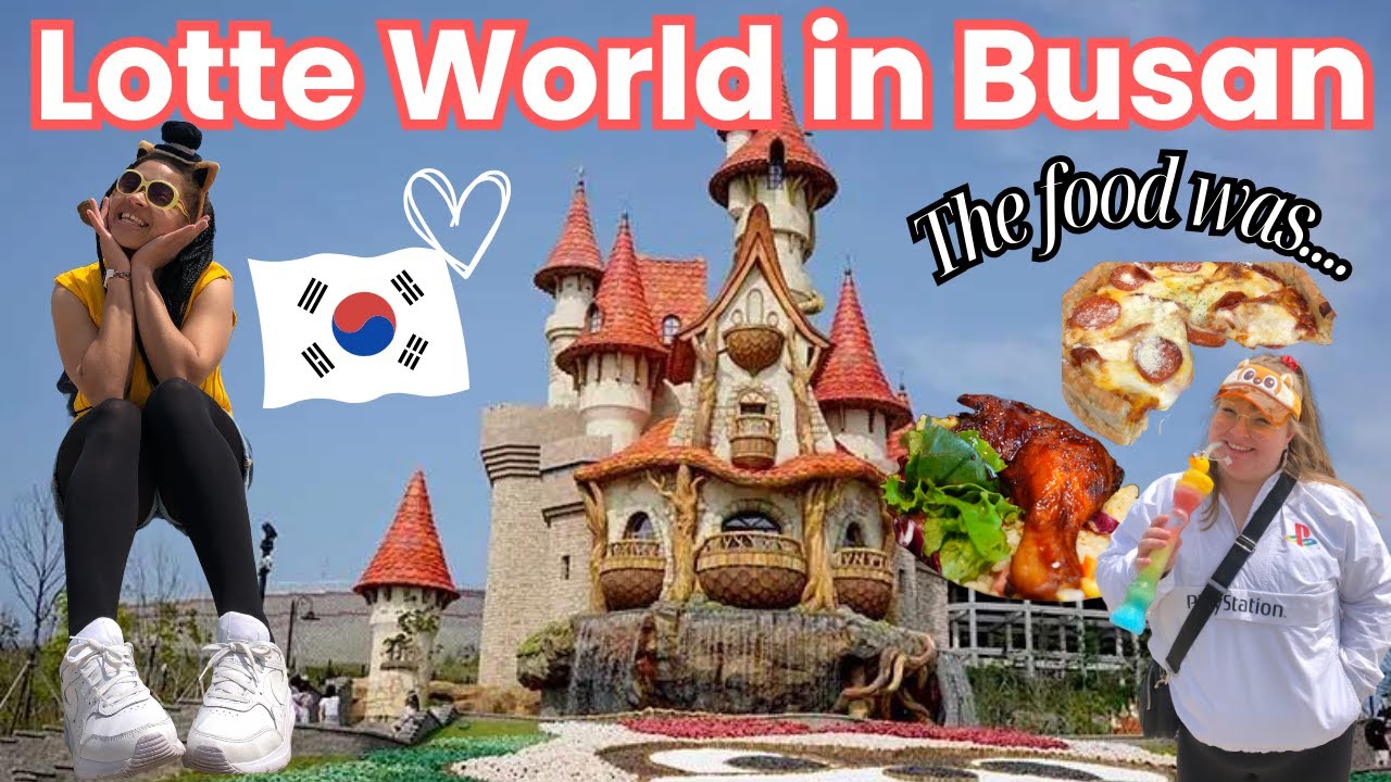 Korea vlog 🇰🇷 | 1 day in Busan | Lotte World Adventure Busan 부산롯데월드