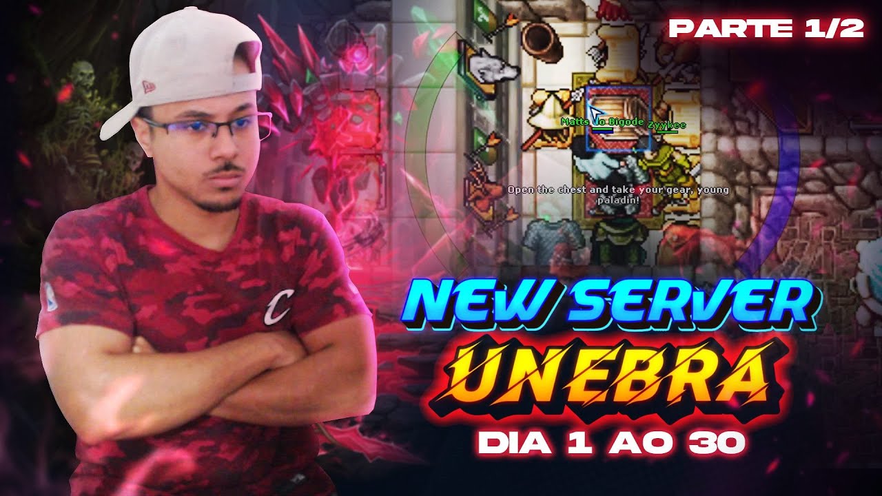 Dia 1 ao 30 Unebra New Server! | Level 2 ao 100 | Hunt Solo, Time, Neutro e Sem Grana! | Parte 1/2.