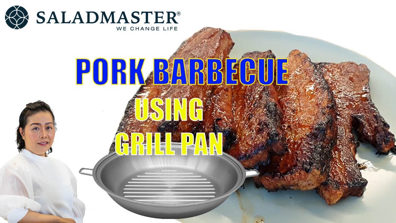 BBQ Pork Belly in Stovetop GRILL PAN of SALADMASTER