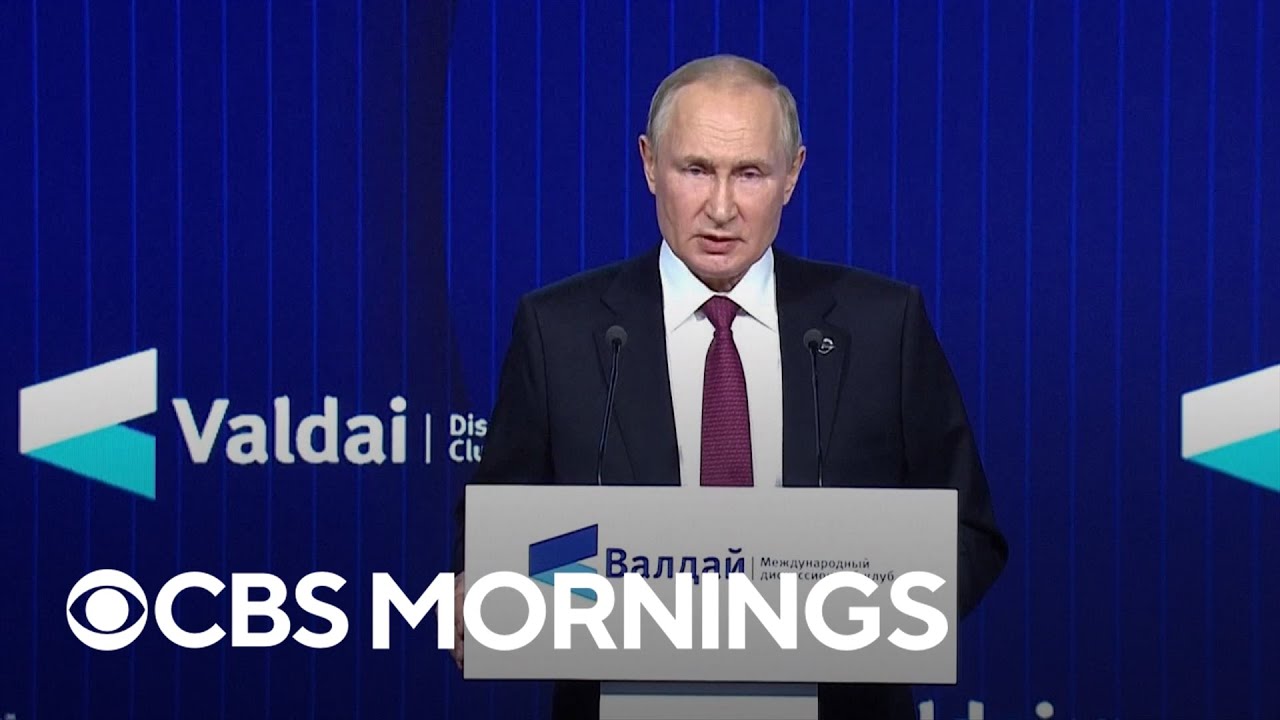 Russian President Vladimir Putin defends his mission to stop western 