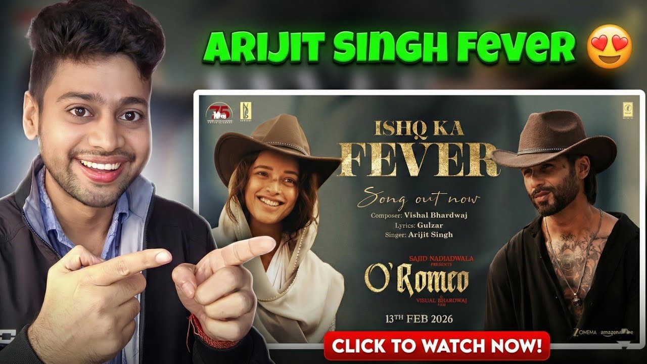 O’Romeo: Ishq Ka Fever Reaction | Shahid K, Triptii D | Sajid N | Vishal B | Gulzar | Arijit Singh