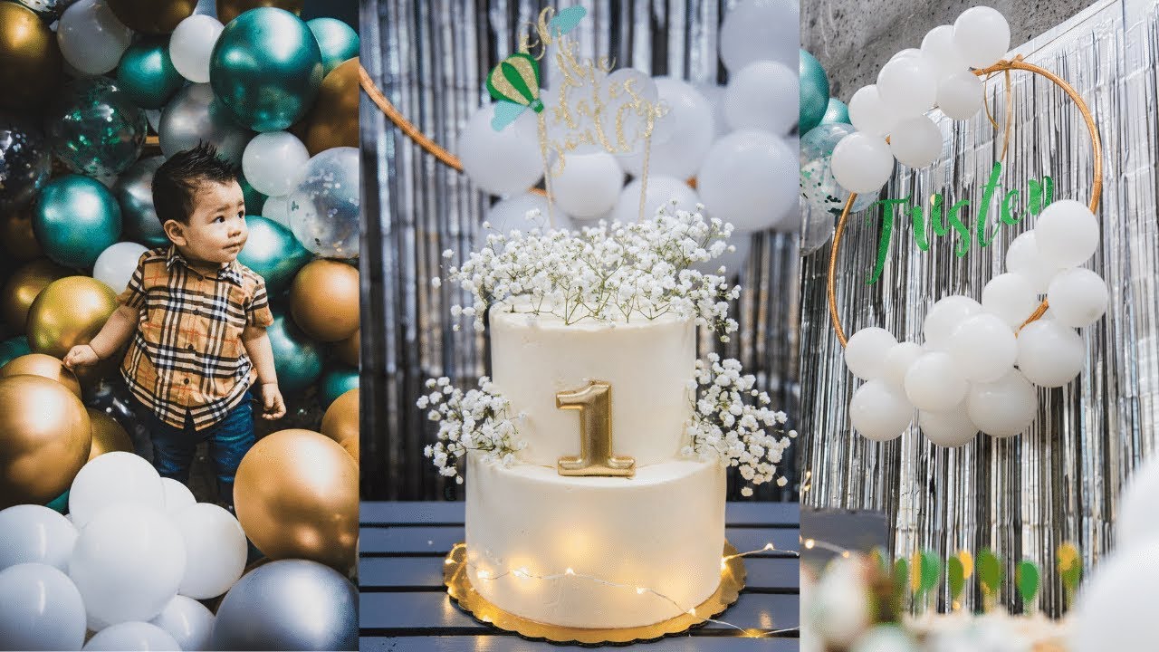 ELEGANT DIY BIRTHDAY BOY PARTY || 1-YEAR-OLD BIRTHDAY HIGHLIGHT FILM