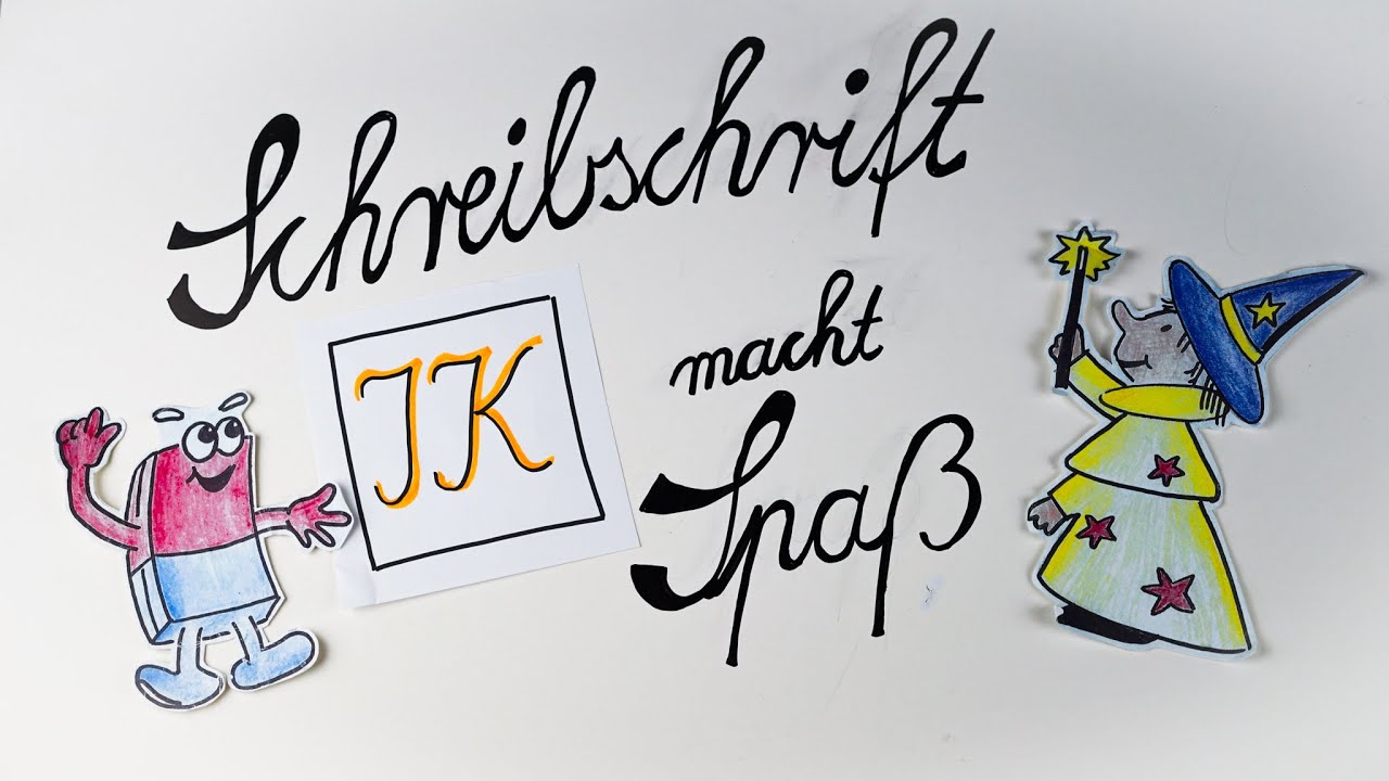 Schreibschrift I und K mit Zabi und Radi - lateinische Ausgangsschrift