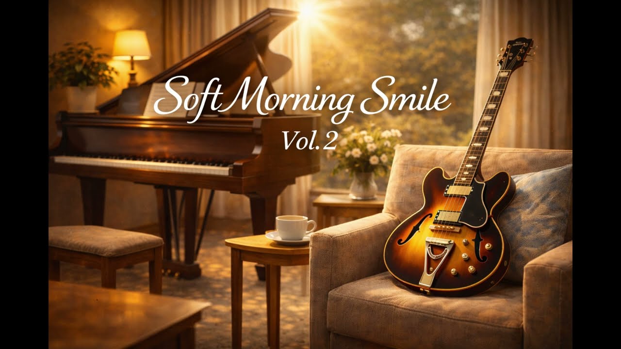 Soft Morning Smile Vol. 2 | Calm Jazz Guitar Sessions for Morning, Focus& Café Vibes #cafejazz #jazz