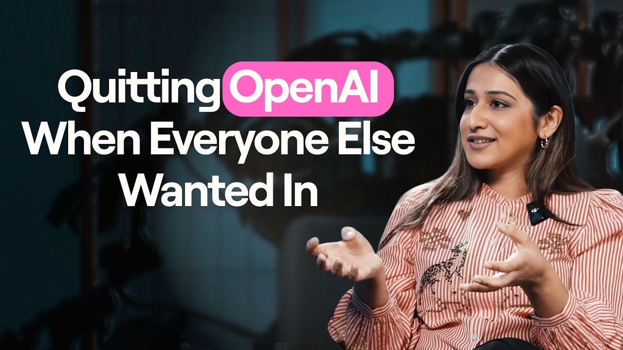 Quitting OpenAI When Everyone Else Wanted In — Ashyana-Jasmine Kachra