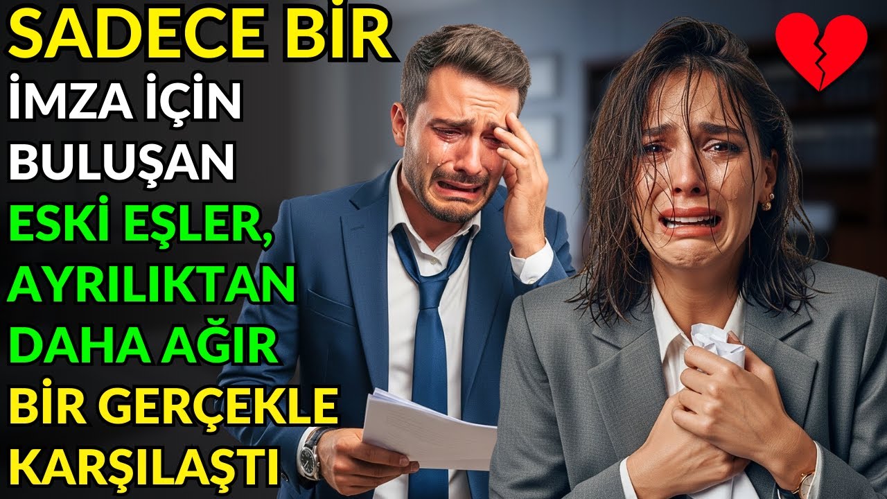 SADECE BİR İMZA İÇİN BULUŞAN ESKİ EŞLER, AYRILIKTAN DAHA AĞIR BİR GERÇEKLE KARŞILAŞTI