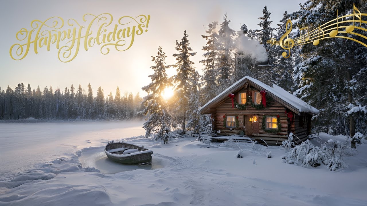 🎄Relaxing Winter Scenes ❄️🎵 Serene Piano Music for Sleep, Study & Peaceful Moments