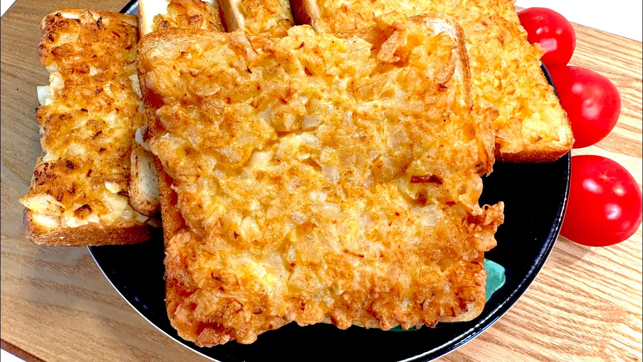 Бутерброды без мяса с луком и яйцами-напоминают чебурек!Meatless sandwiches with onions and eggs!