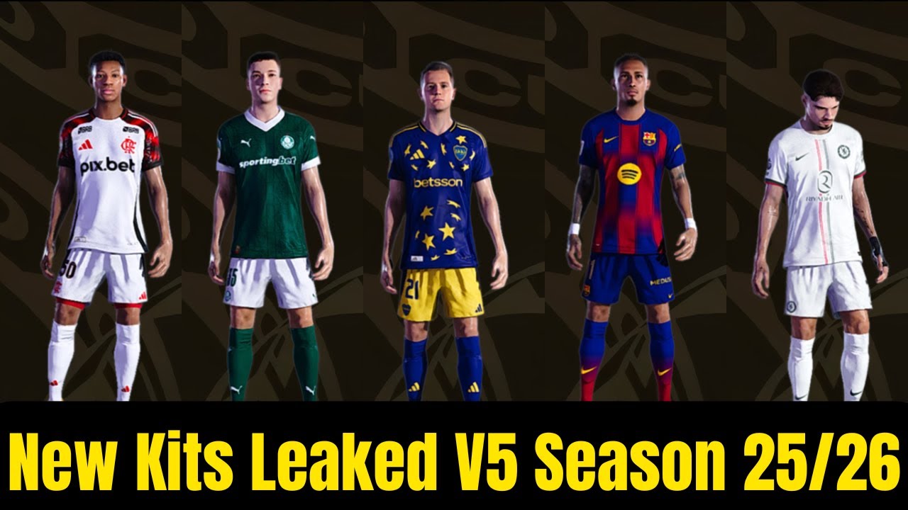 🔥 PES 2021 & FL 2025 | New Kits LEAKED! V5 Season 25/26! 👕⚽