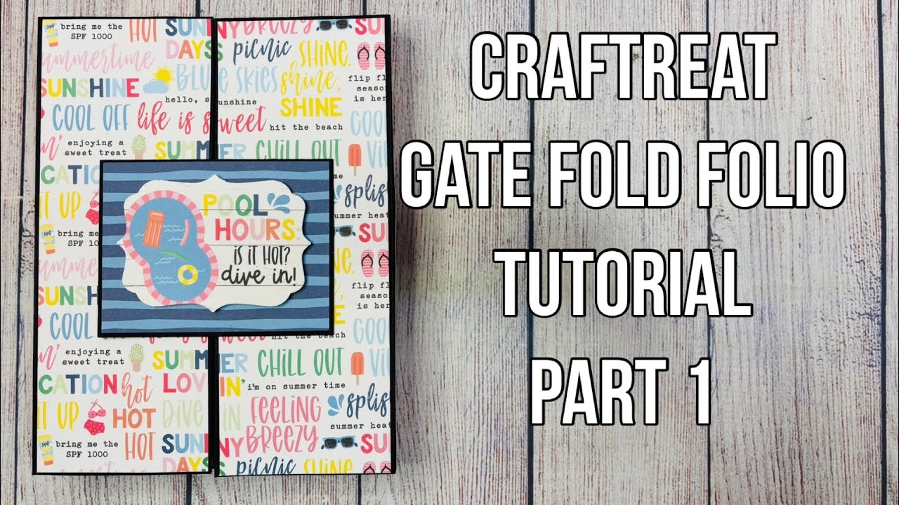 Gate Fold Folio from @Craftreat2 Tutorial Part 1