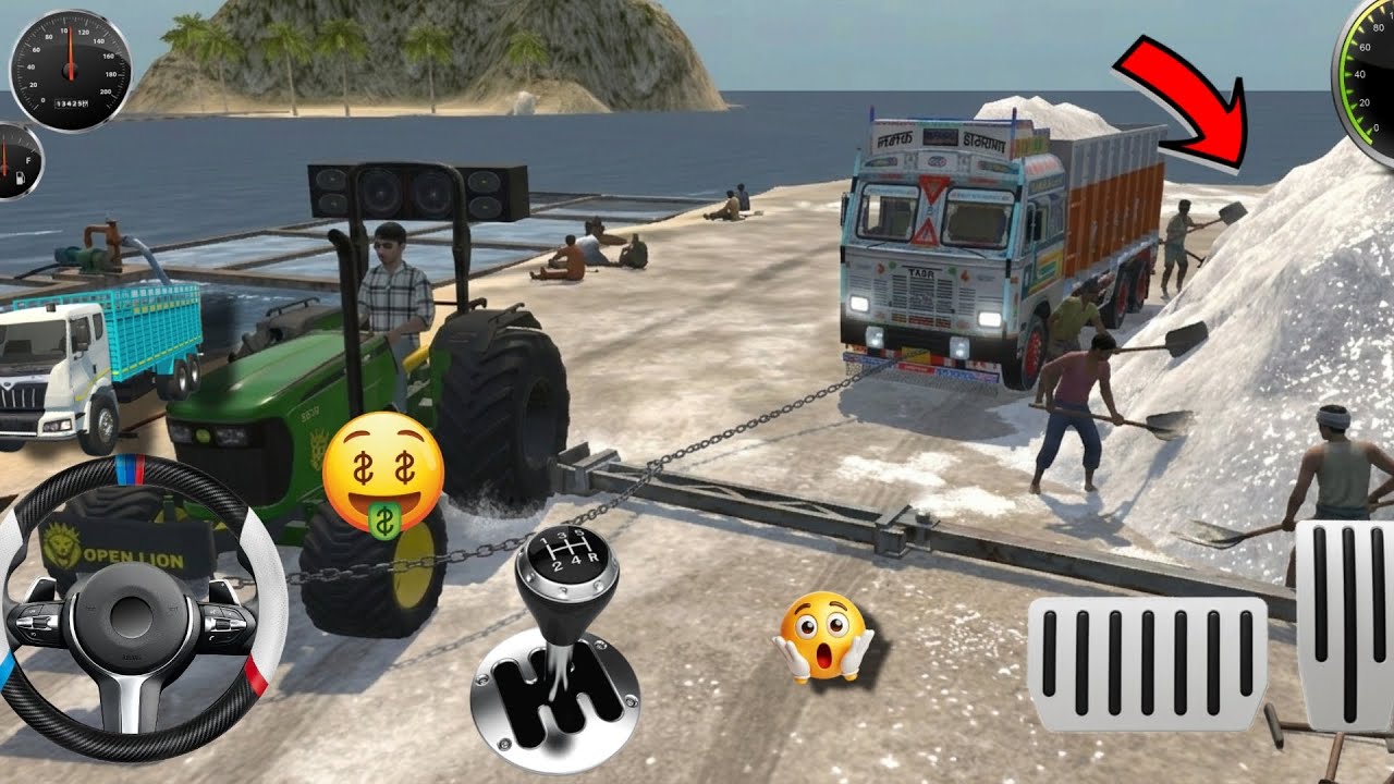 Hervest stuck mod truck 🚛 namak trick india vikale 3d 