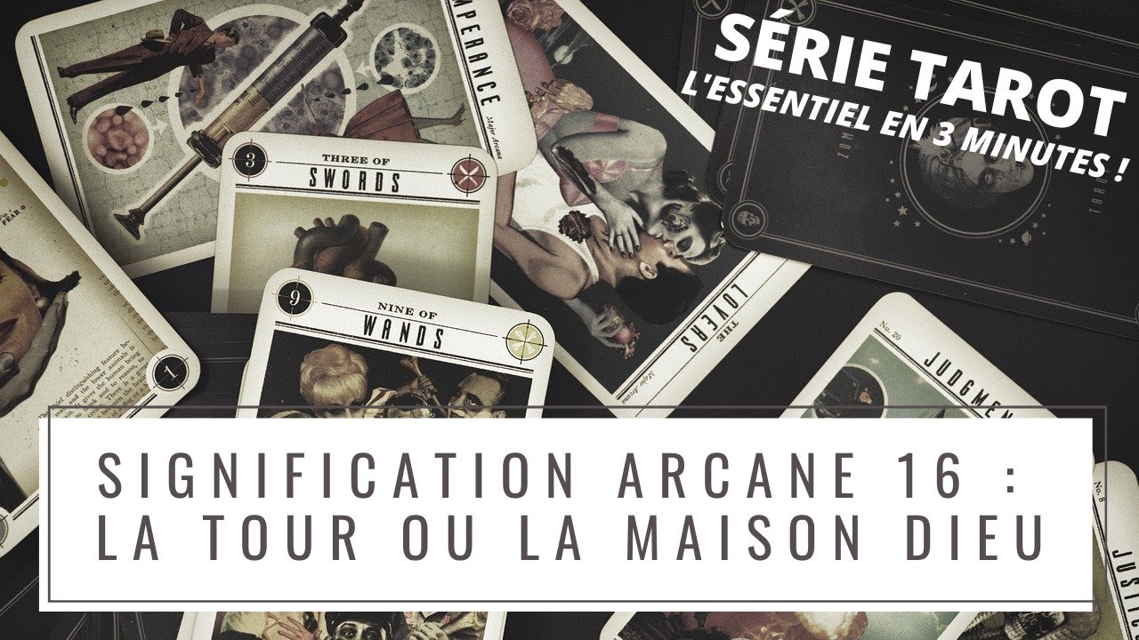 🌚 16 - LA TOUR ou LA MAISON DIEU : signification carte tarot.