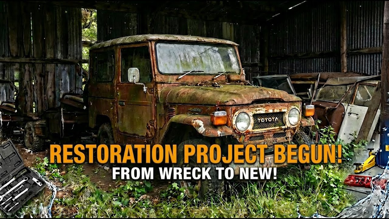 Full Rebuild Toyota Land Cruiser FJ40 1978 from Abandoned Condition to New - ASMR Car Restoration