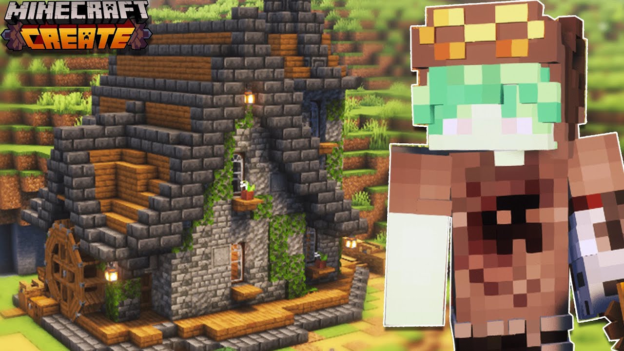 Zbudowałem Perfekcyjny STARTOWY DOMEK w Minecraft Create
