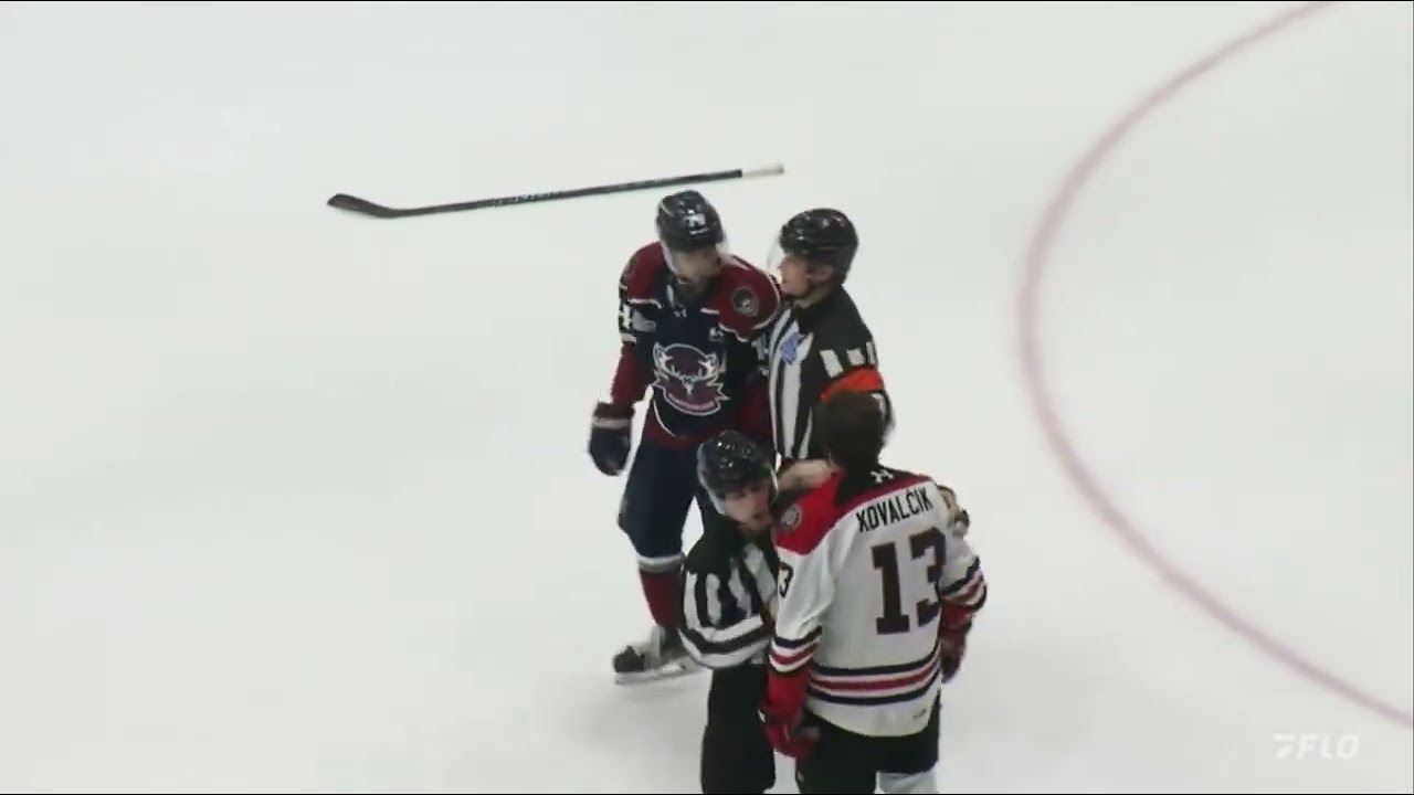 QMJHL LINE BRAWL!! Newfoundland Regiment vs. Drummondville Voltigeurs 