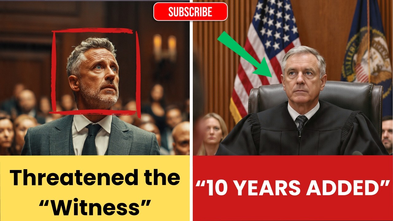 He Threatened the Witness in Open Court &mdash; The Judge Added 10 More Years