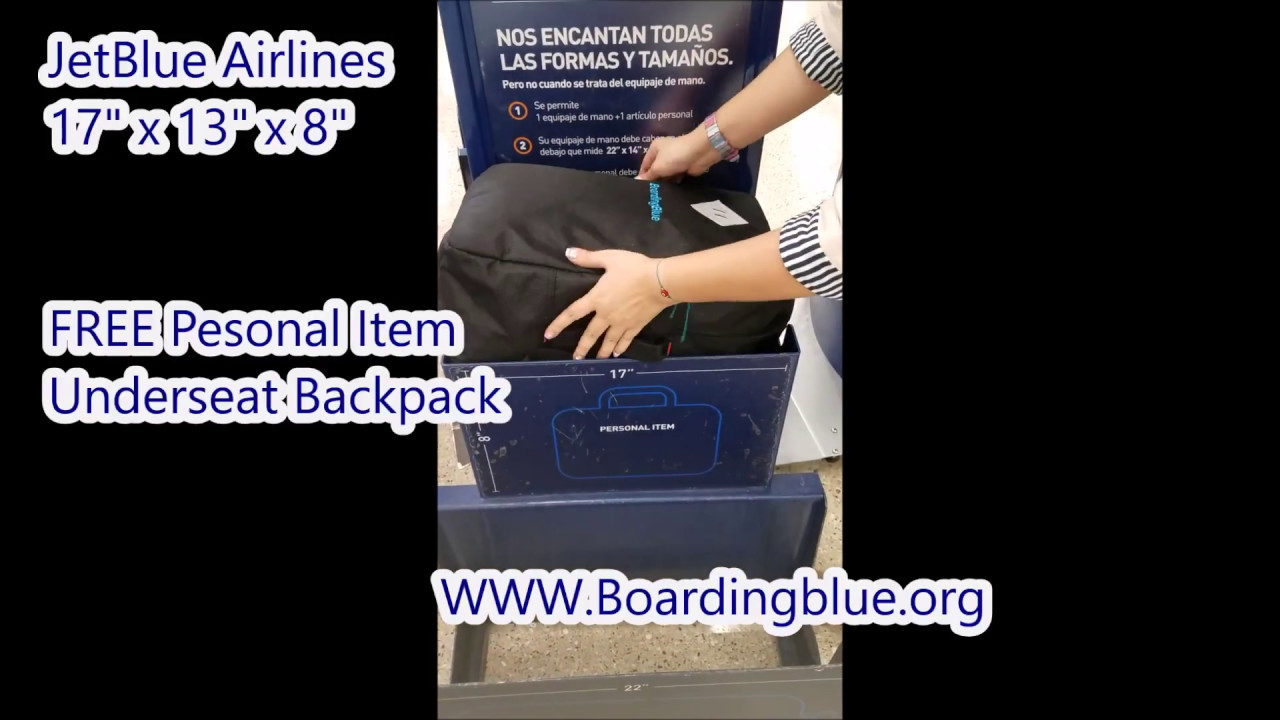 JETBLUE Free Personal Item, Free Under Seat Bag for Any Airlines
