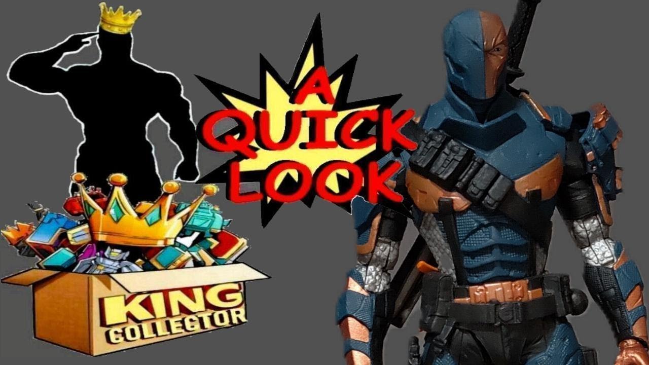 Deathstroke DC Multiverse McFarlane Toys Arkham Origins Batman Comics Action Figure Quick Review