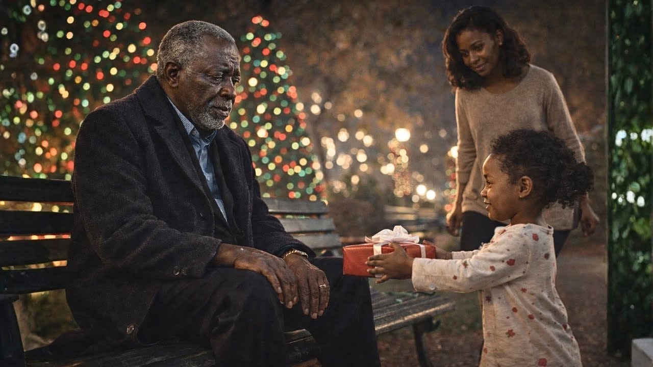 Sad Old Billionaire Sits Alone on Christmas Eve, Then a Single Mother and Her Daughter Walked to Him