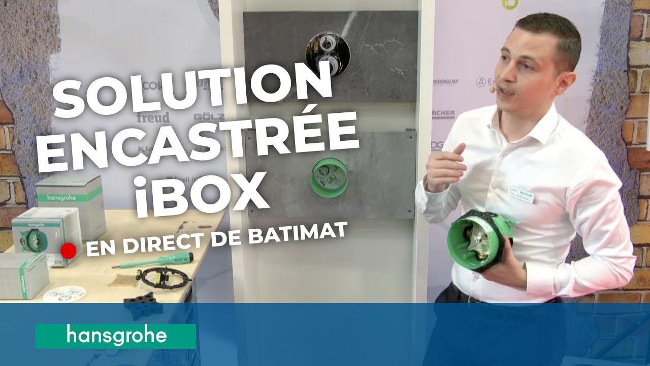 La solution encastrée iBox pour vos douches hansgrohe - Les Démos VIPros à Batimat