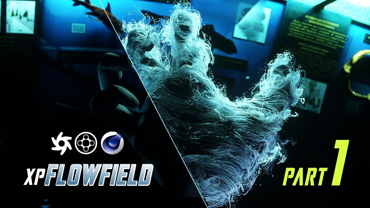 Cinema 4D Tutorial Create a Particle Hand using xpFlowField and xpSpawn