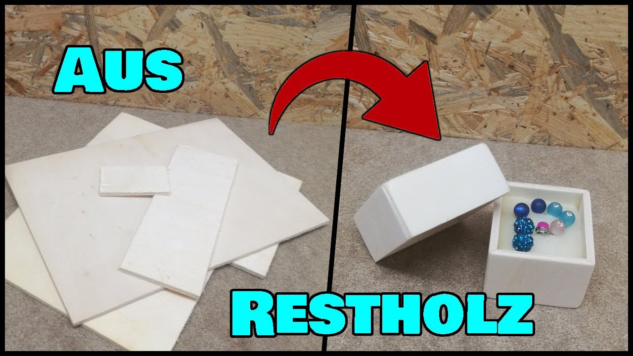 Eine Box f&uuml;r Ohrringe aus Restholz selber bauen | #DIY-Projekt | TM-Bastler