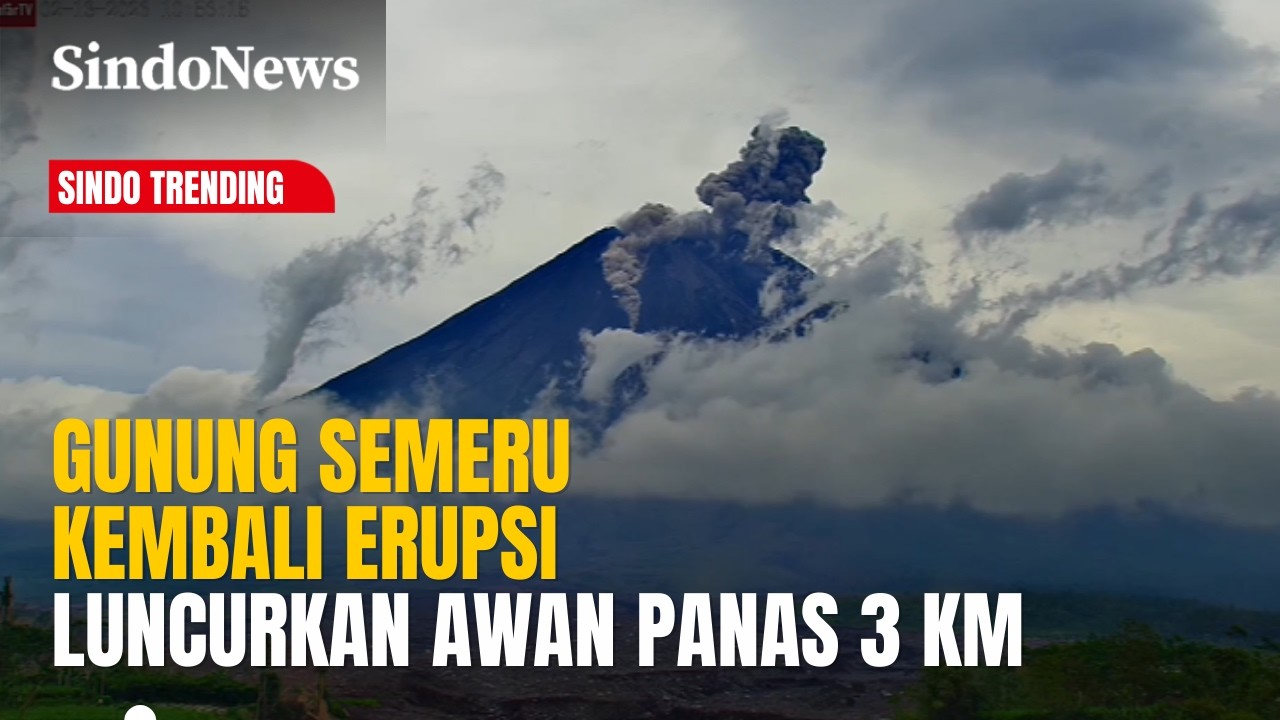 WASPADA! Gunung Semeru Erupsi Lagi, Luncurkan Awan Panas | Sindo Trending (13/02)