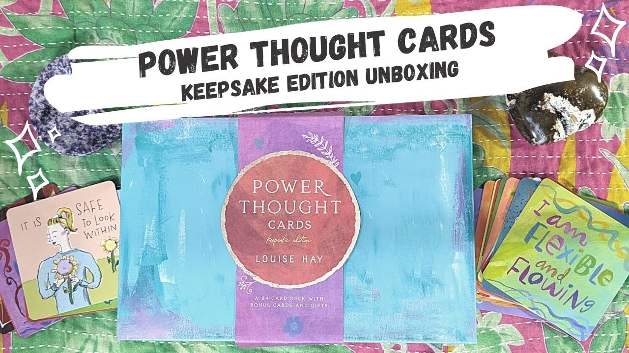 Louise Hay Power Thoughts Cards Keepsake Edition 💕 Heal Your Life with Affirmations💙 Deck Unboxing