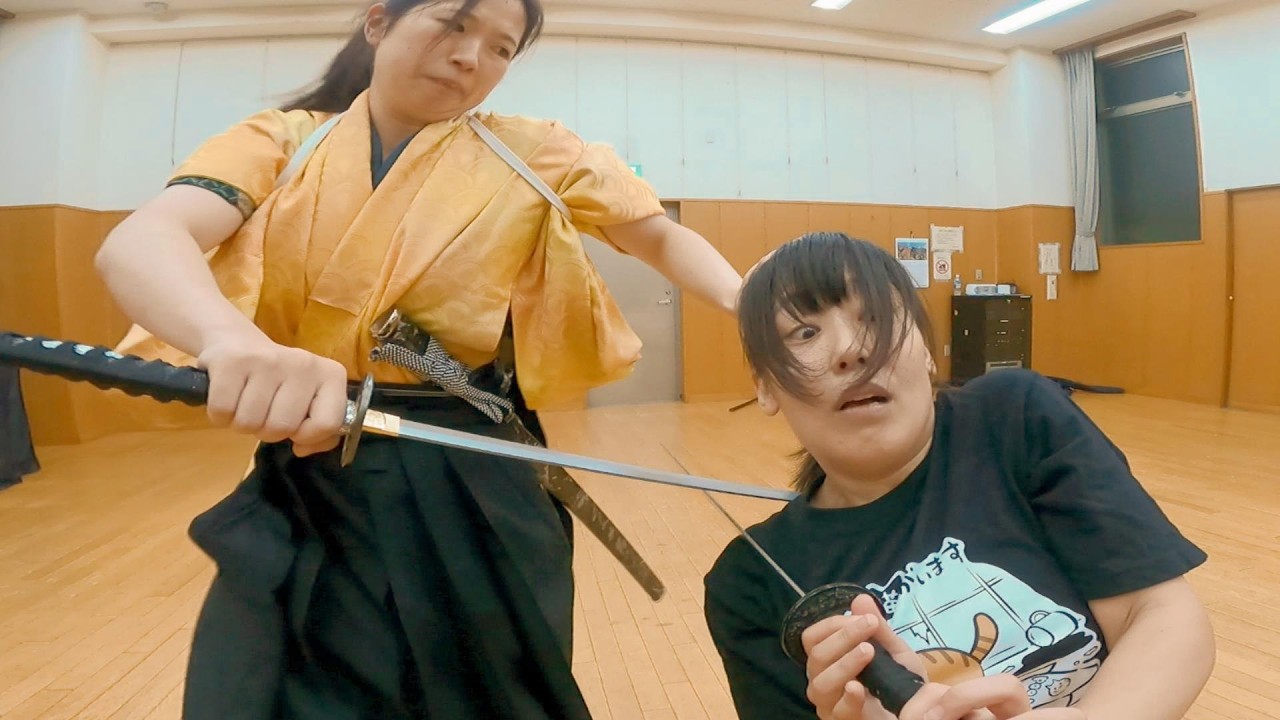 【殺陣77】女剣士に挑む復讐者！命散る瞬間の熱演にご注目！【Lady Samurai Combat】