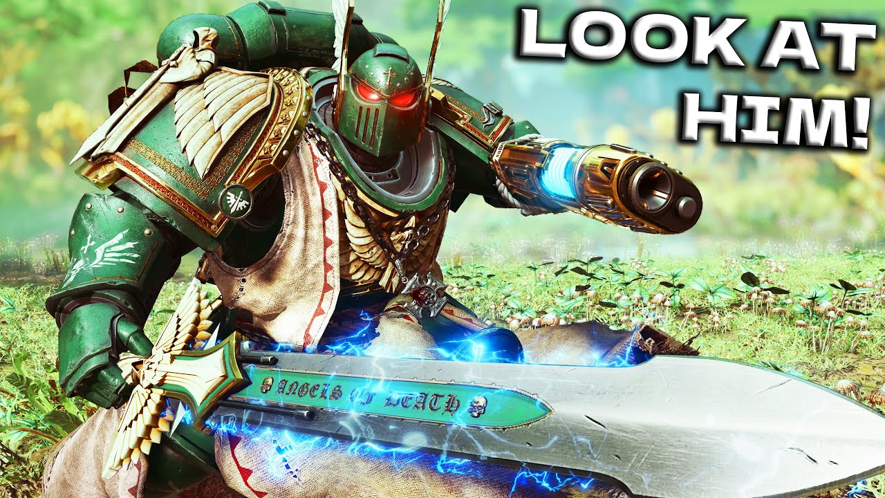 Dark Angels CHAMPION vs Tyranids - Power Sword Gameplay - Warhammer 40k: Space Marine 2 (4K, Modded)