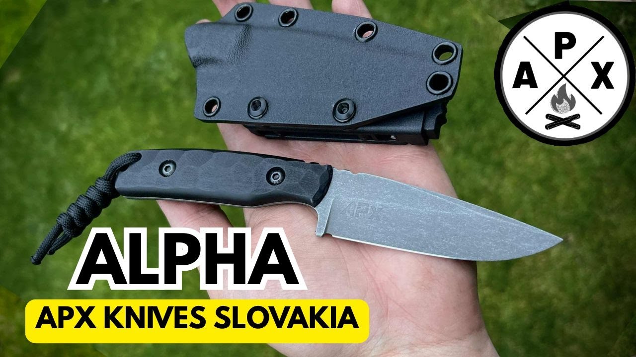 Uk&aacute;žka noža ALPHA - APx Knives Slovakia
