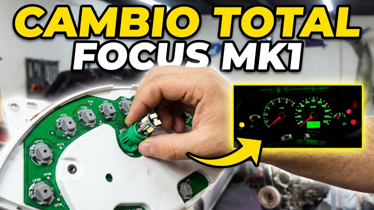 CAMBIAR ILUMINACION DEL TABLERO A LED A UN COCHE│FORD FOCUS MK1