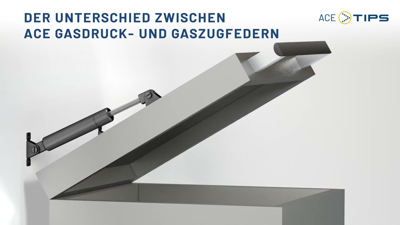 ACETips | Unterschied zwischen ACE Gasdruck- und Gaszugfedern