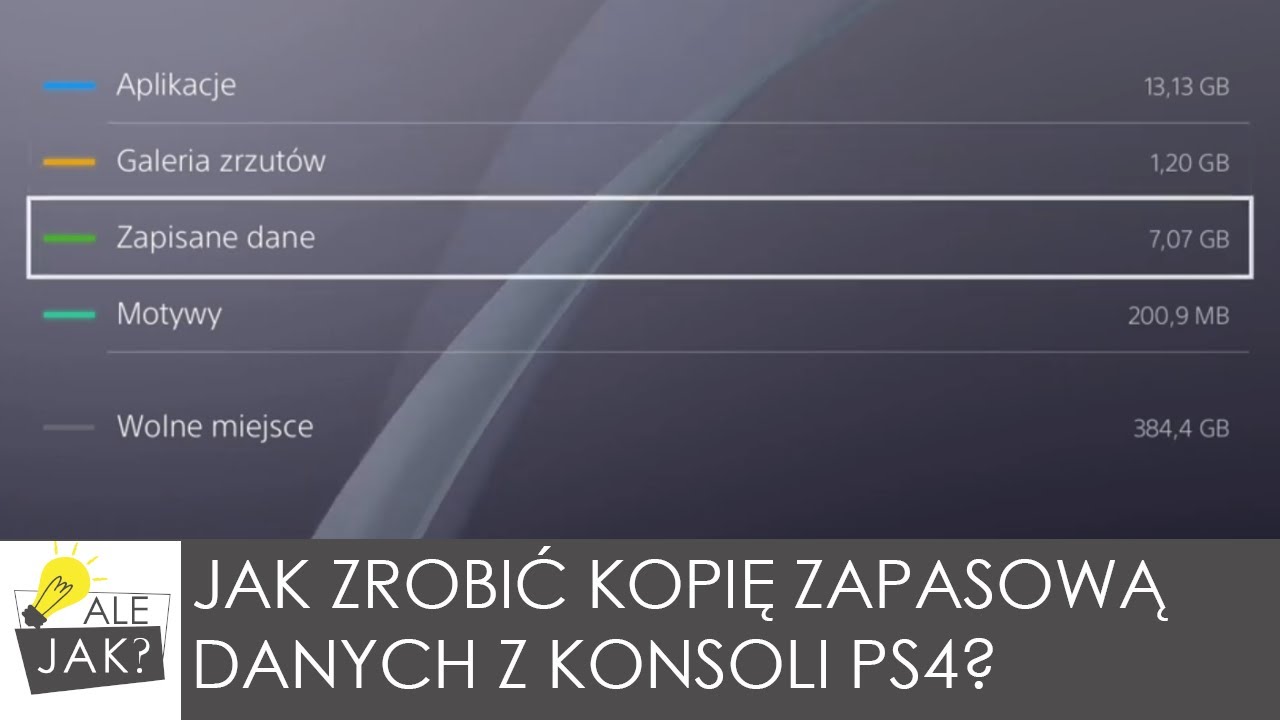 Jak zrobić kopię zapasową danych z PS4? | alejaktozrobic