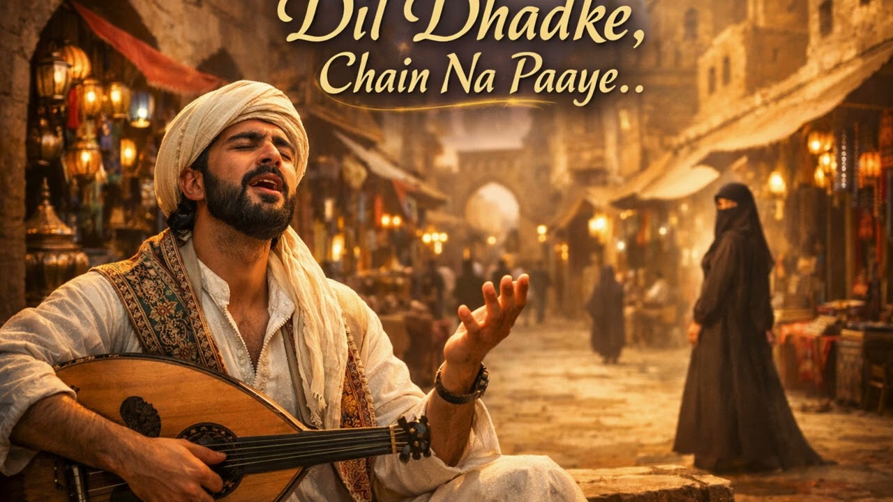 Dil Dhadke Chain Na Paaye | Sufi love song Hindi | Soulful Hindi music | ishq song | Middle Eastern