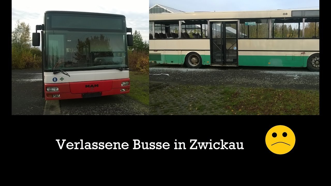 Verlassene Busse in Zwickau