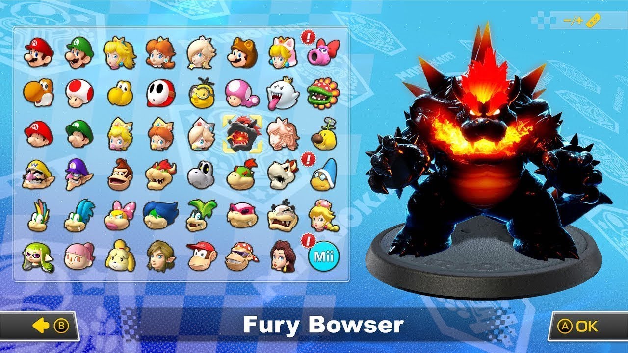 What if you play Fury Bowser in Mario Kart 8 Deluxe (Mushroom Cup) (HD)