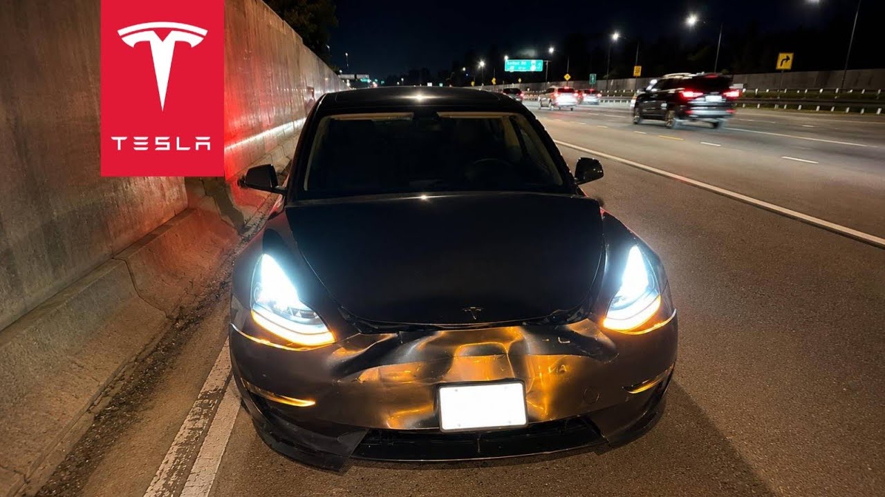 ВОДИТЕЛЬ TESLA СМОТРЕЛ В ЗЕРКАЛО НА ДРУГУЮ TESLA&hellip; И УСТРОИЛ АВАРИЮ С ТРЕМЯ МАШИНАМИ!!